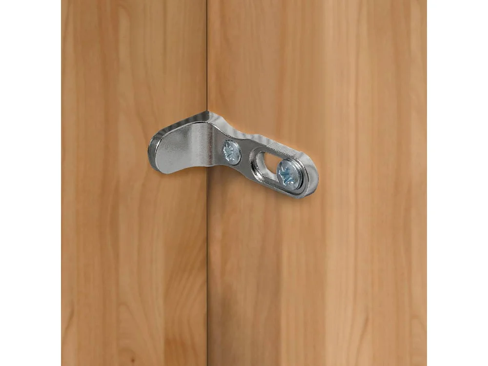 Kleiderschrank Drehtürenschrank in modernem Design 236 cm hoch