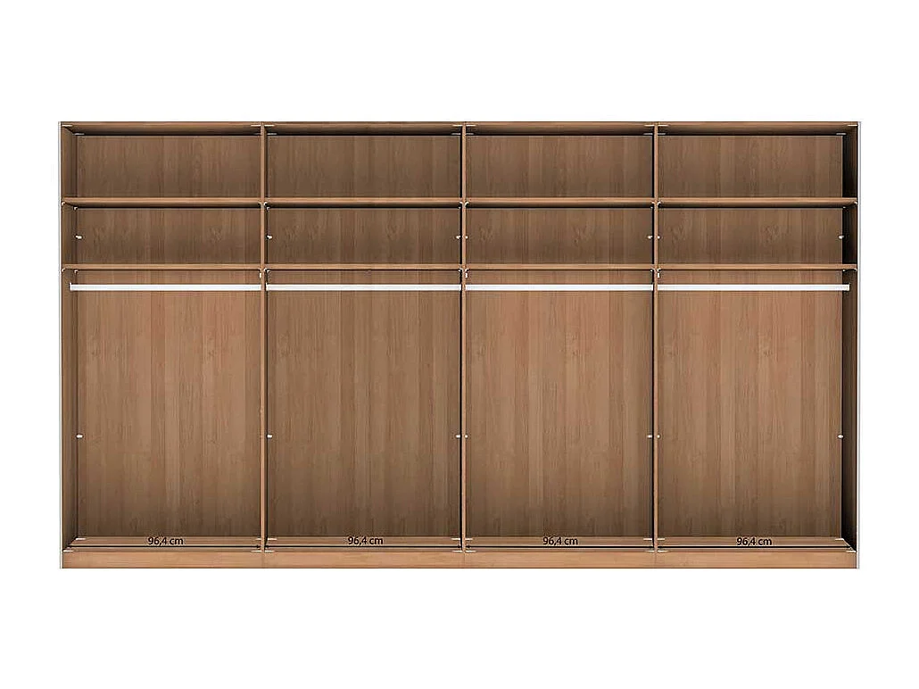 Spiegel Kleiderschrank mit Schwebetüren Passepartout mit LED