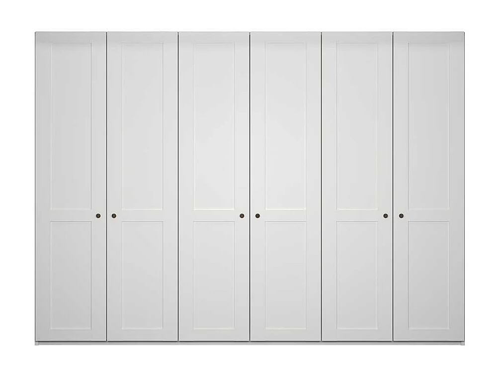 XL Kleiderschrank modern Landhaus in Weiß 300 cm breit