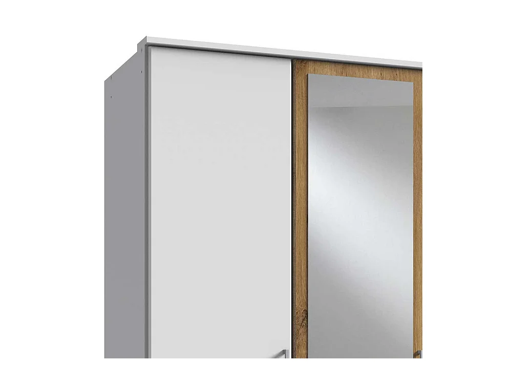 Drehtürschrank mit Spiegeln mit drei Schubladen Made in Germany