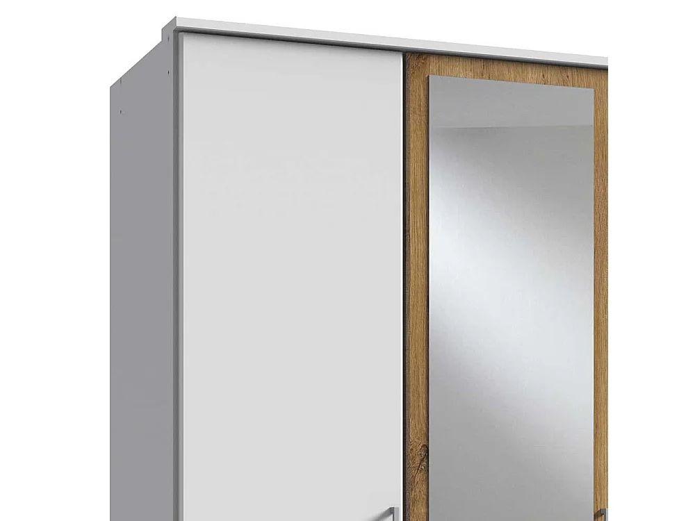 Drehtürschrank mit Spiegeln mit drei Schubladen Made in Germany