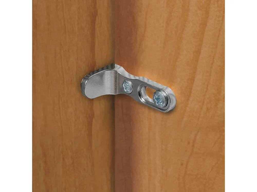 Kleiderschrank Drehtürschrank in modernem Design mit Metallgriffen