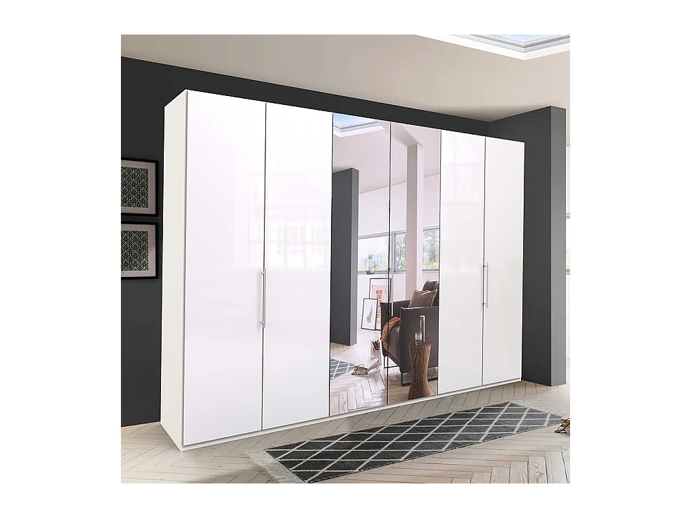 Falttürenschrank mit Spiegel modern