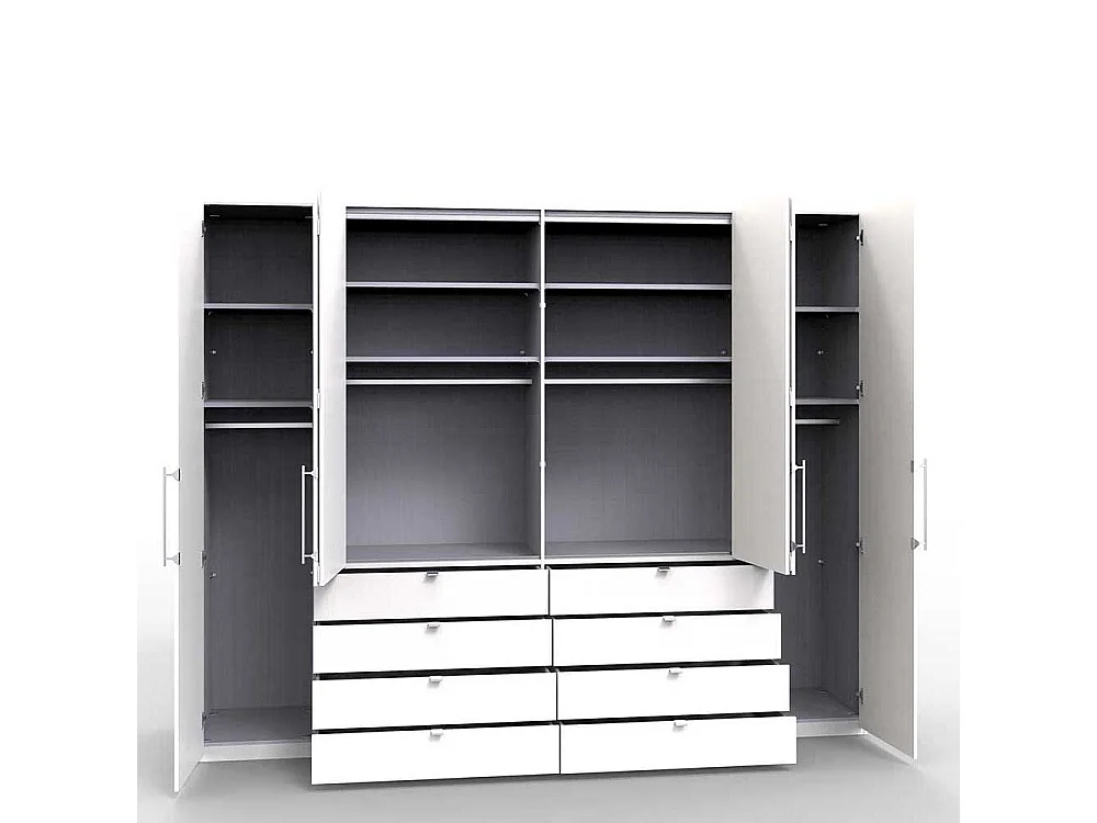 Schlafzimmerschrank in Eiche Trüffelfarben Falttüren