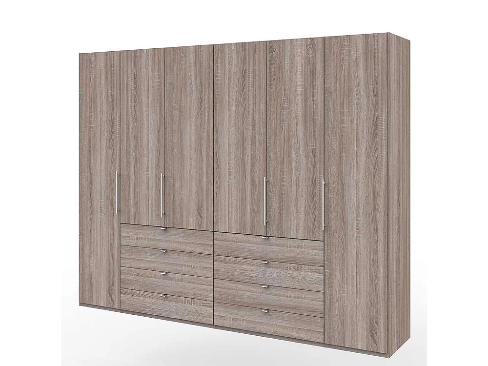 Schlafzimmerschrank in Eiche Trüffelfarben Falttüren