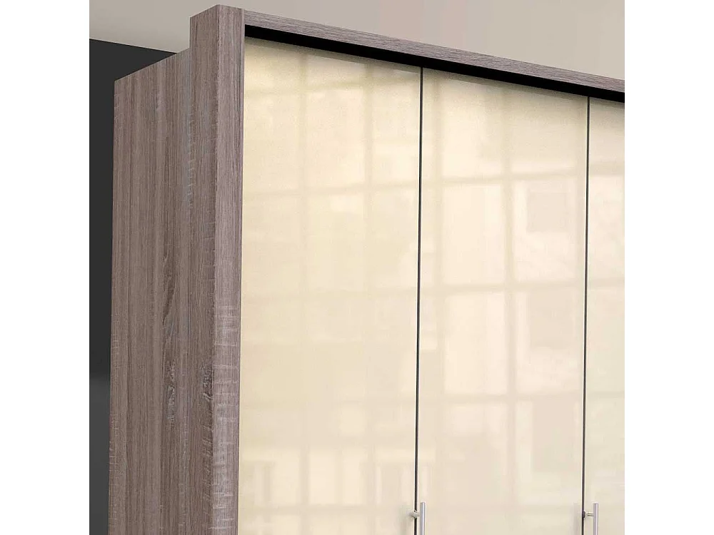 Moderner Kleiderschrank 2 türig glasbeschichtet