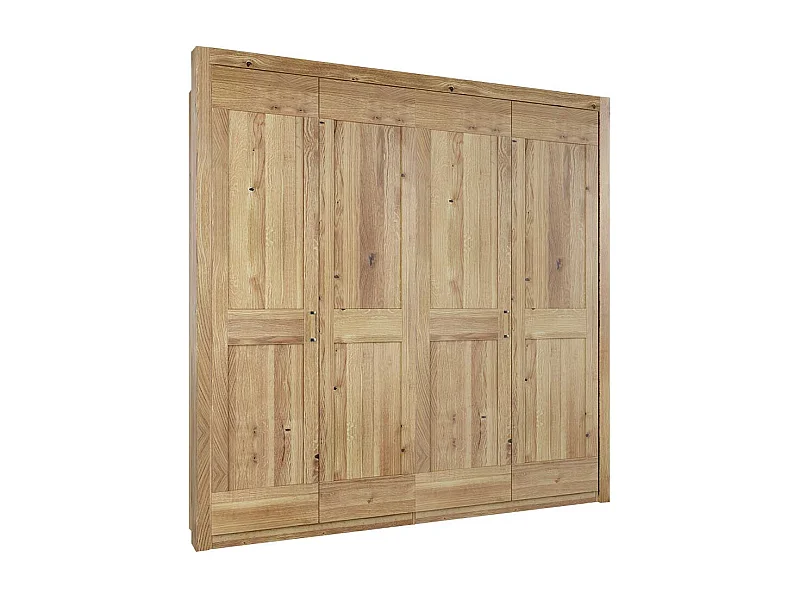 Teilmassiver Kleiderschrank in Asteichefarben Landhausstil