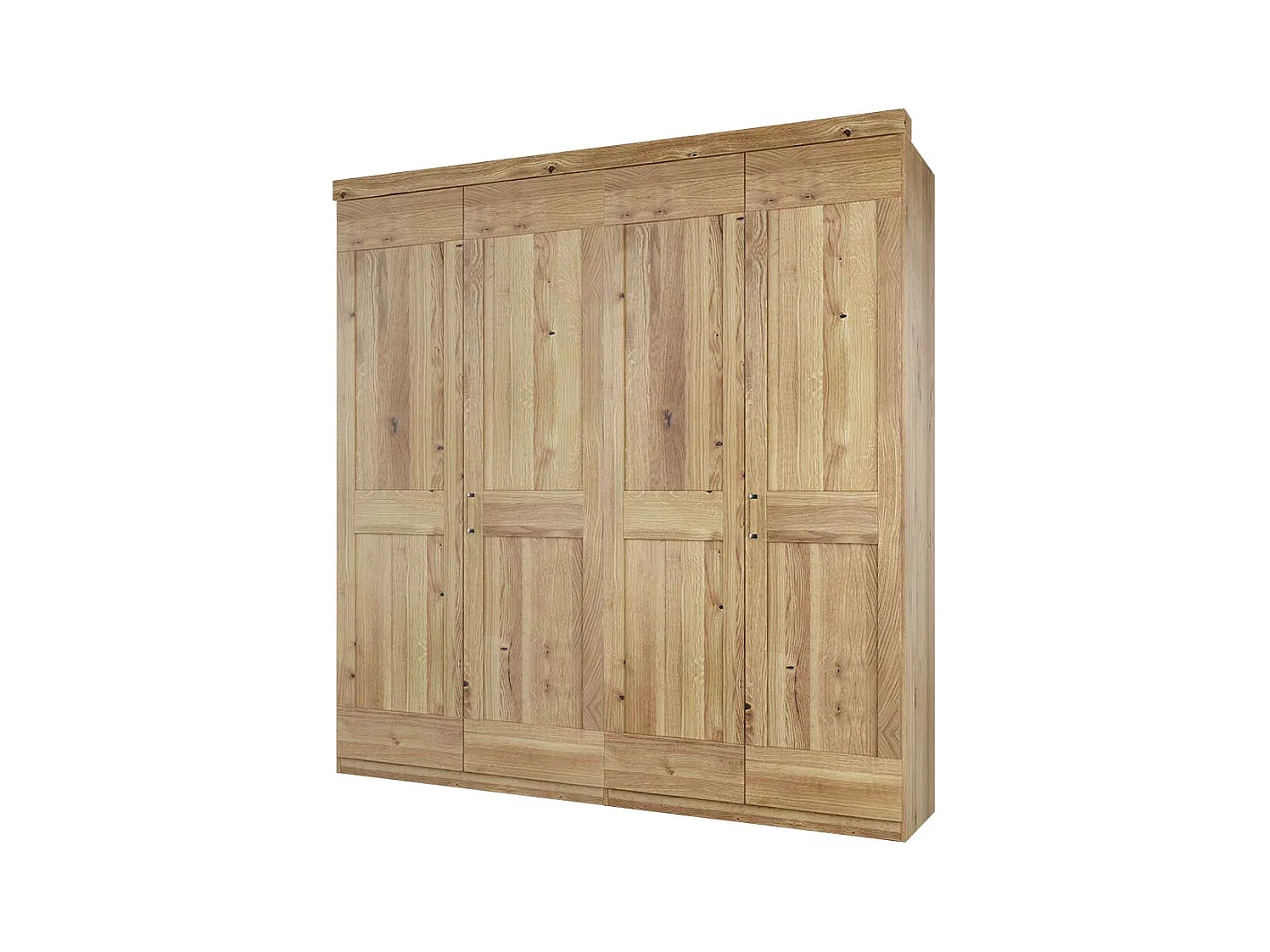 Teilmassiver Kleiderschrank in Asteichefarben Landhausstil