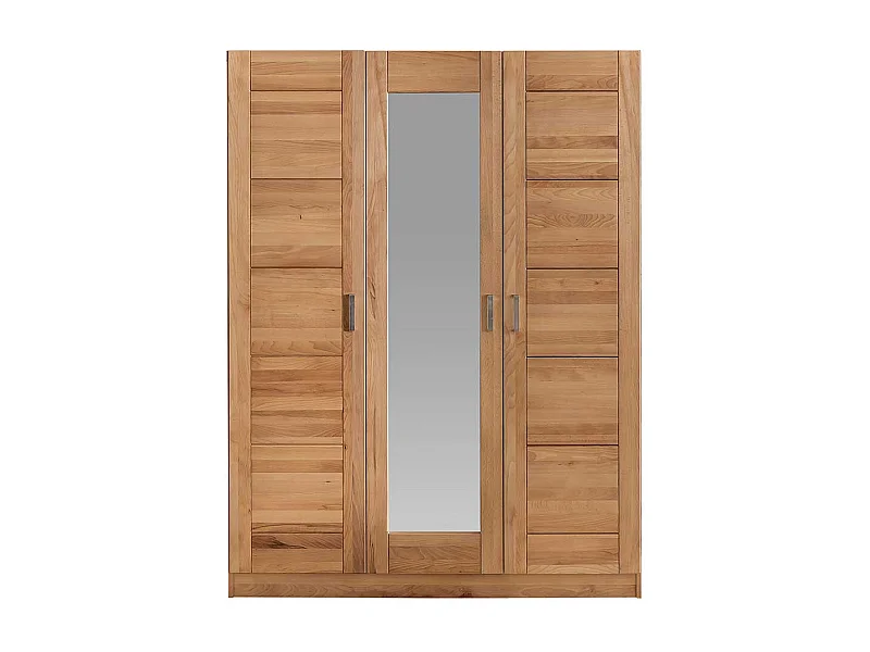 Drehtürenschrank aus Kernbuche Massivholz 205 cm hoch