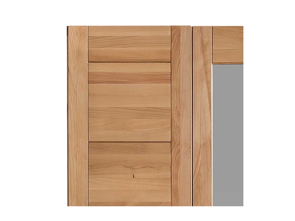 Drehtürenschrank aus Kernbuche Massivholz 205 cm hoch