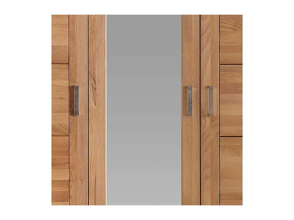 Drehtürenschrank aus Kernbuche Massivholz 205 cm hoch
