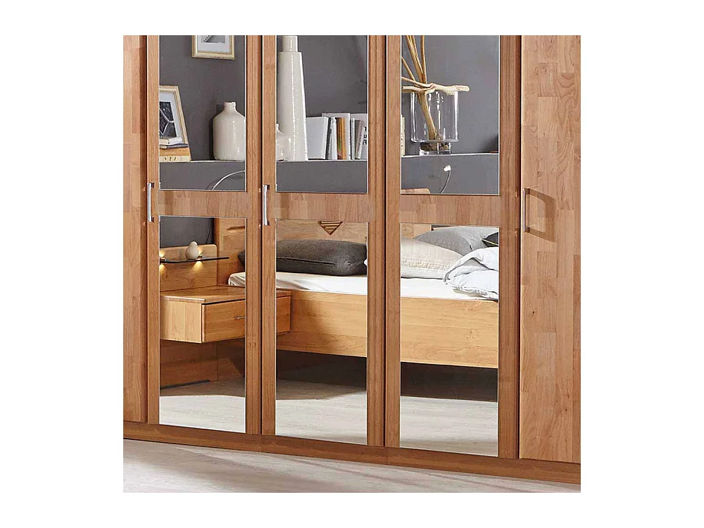 Schlafzimmer Kleiderschrank aus Erle Spiegeltüren
