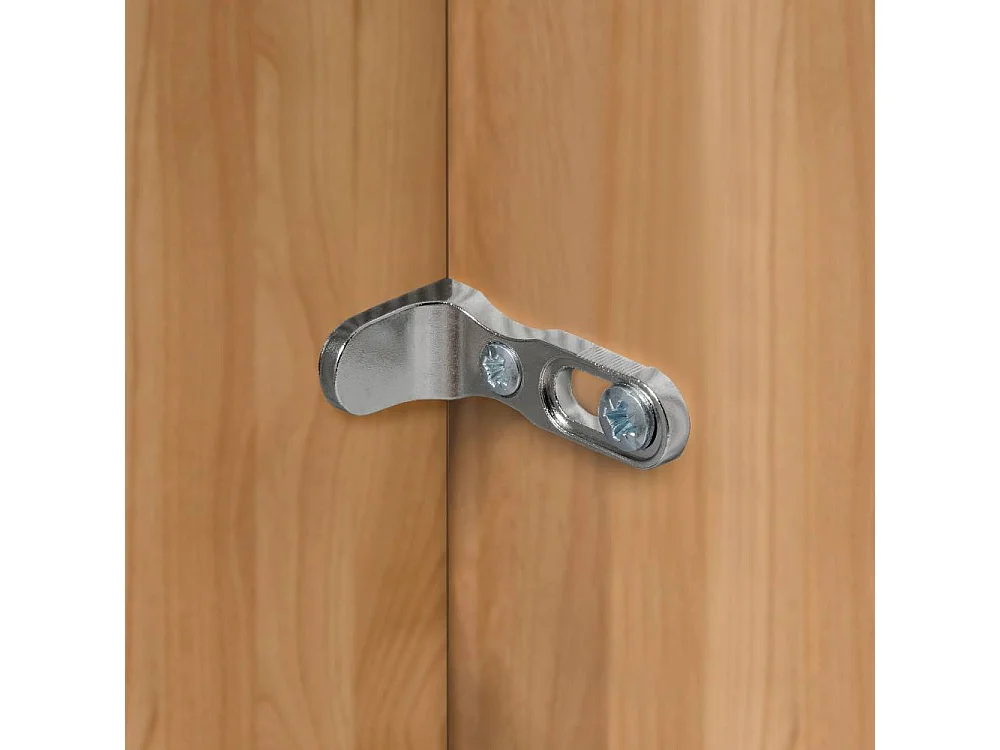 Kleiderschrank Drehtürenkleiderschrank 246 cm breit mit sechs Einlegeböden