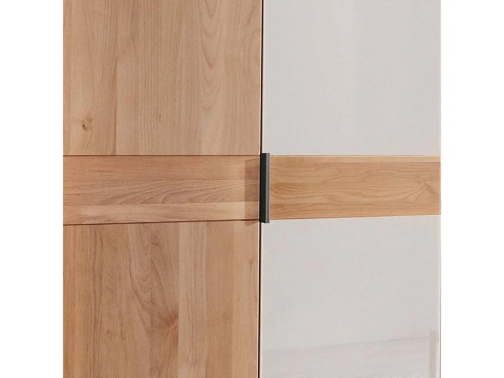 Kleiderschrank Drehtürenkleiderschrank 246 cm breit mit sechs Einlegeböden