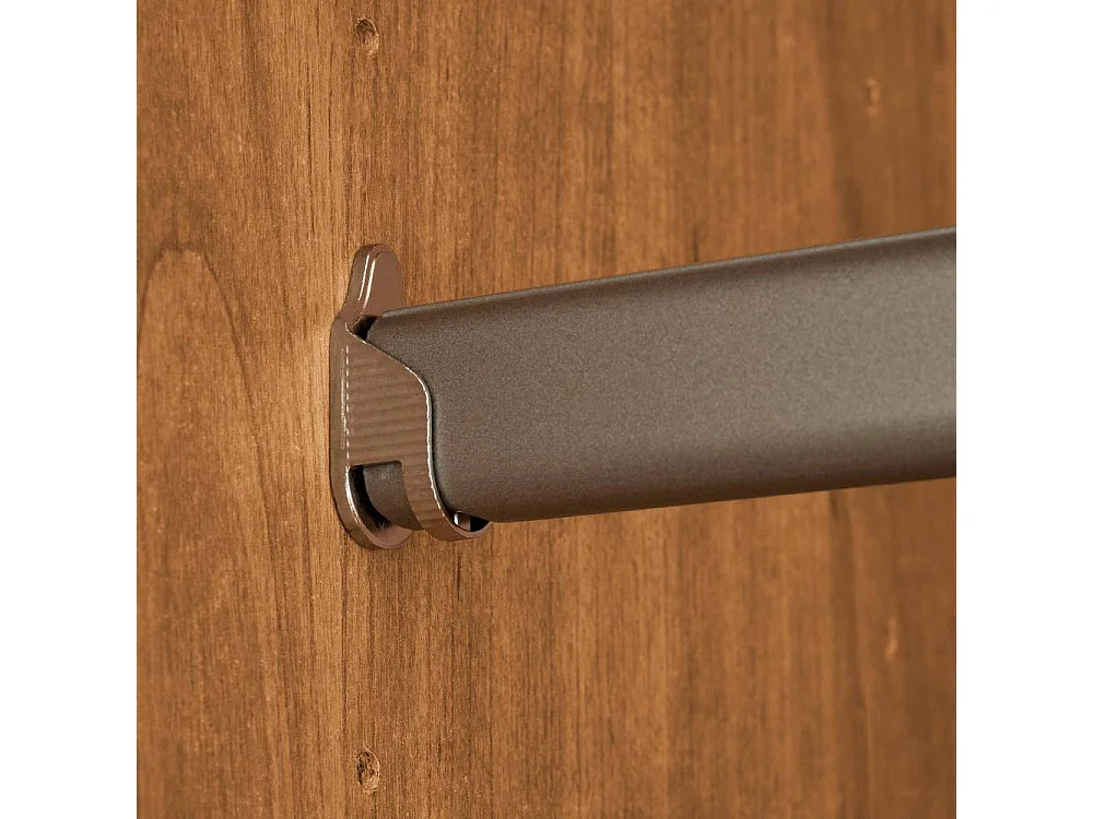 Kleiderschrank Drehtürenkleiderschrank 246 cm breit mit sechs Einlegeböden