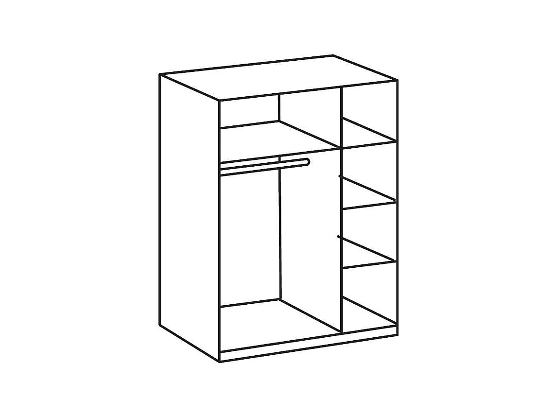 Schlafzimmerschrank mit Drehtüren Spiegeltüren