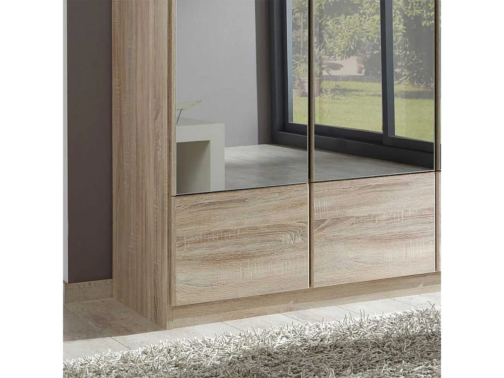 Schlafzimmerschrank mit Drehtüren Spiegeltüren