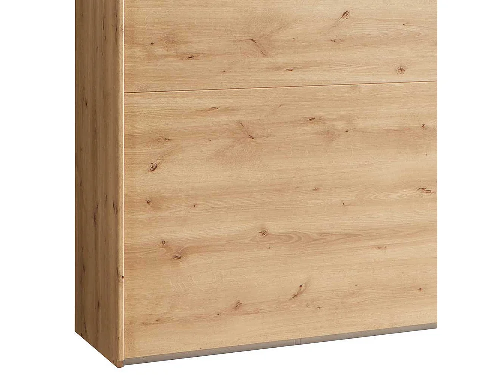 Kleiderschrank in Eiche Bianco Schwebetüren