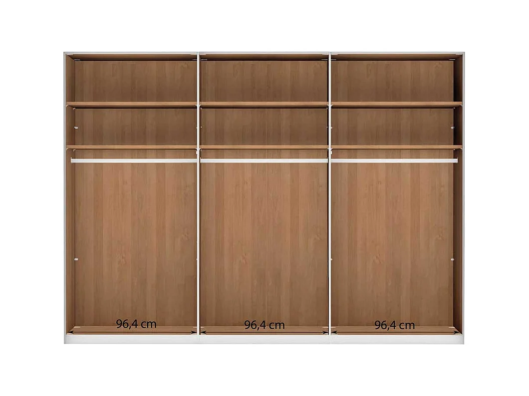 Schlafzimmerschrank aus Erle Teilmassiv Groß