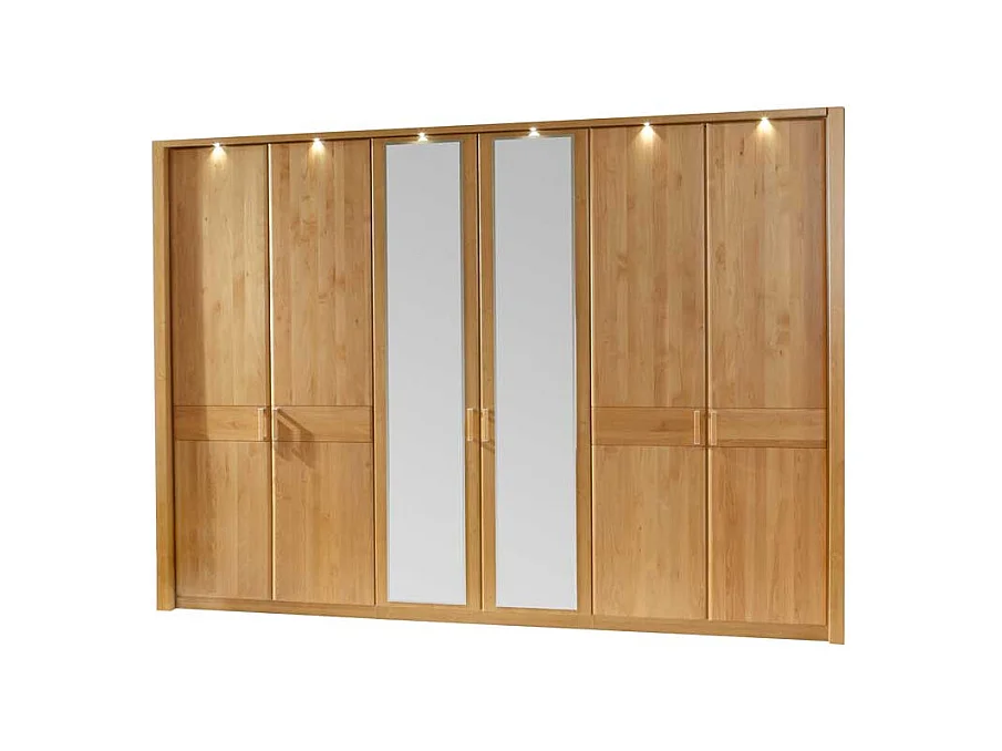 Schlafzimmerschrank aus Erle Teilmassiv Groß