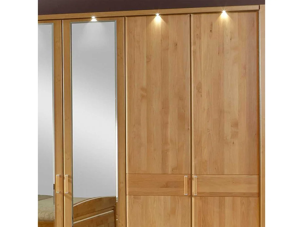 Schlafzimmerschrank aus Erle Teilmassiv Groß