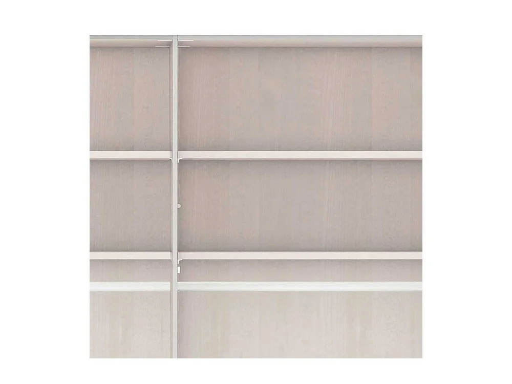 Schlafzimmerschrank in Hellgrau mit 6 Drehtüren modernen Landhausstil