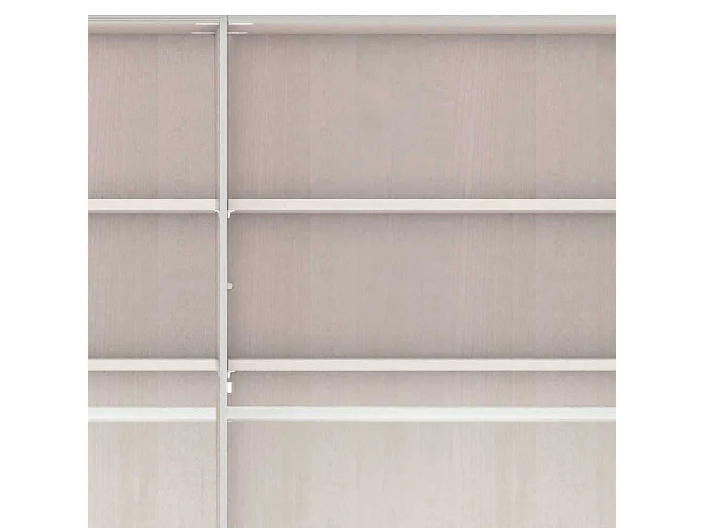 Schlafzimmerschrank in Hellgrau mit 6 Drehtüren modernen Landhausstil