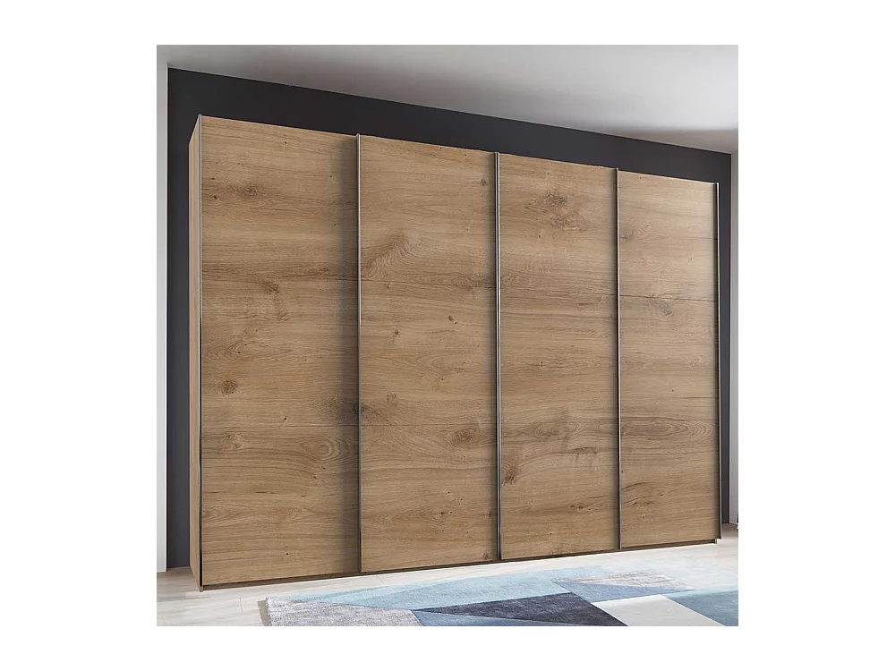 Kleiderschrank mit Schiebetüren in Plankeneiche NB Made in Germany