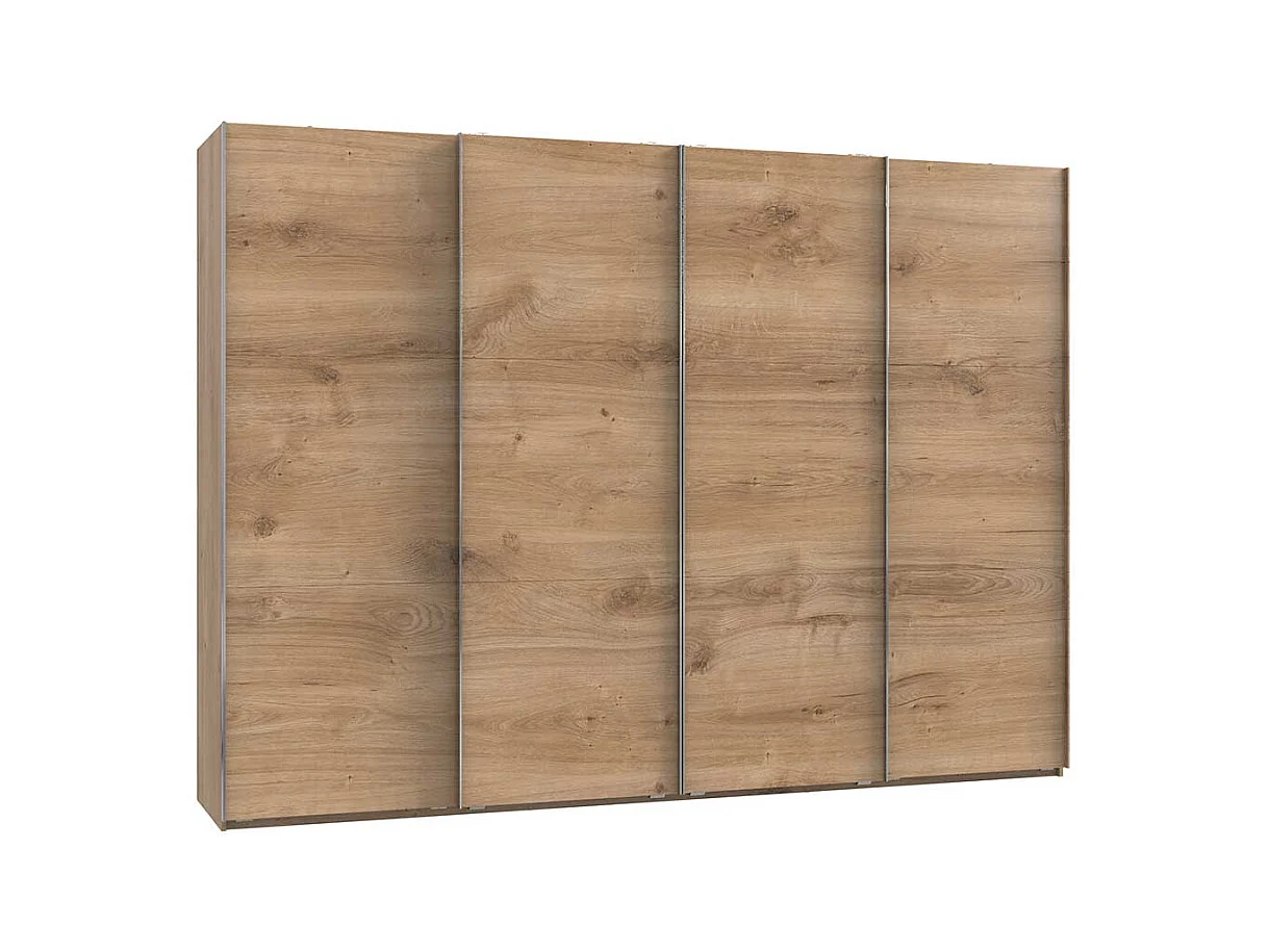 Kleiderschrank mit Schiebetüren in Plankeneiche NB Made in Germany