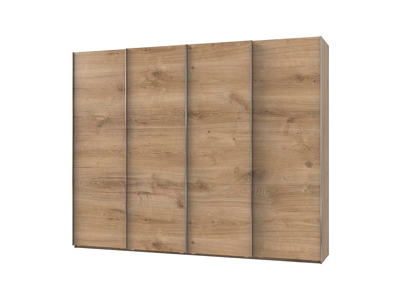Kleiderschrank mit Schiebetüren in Plankeneiche NB Made in Germany