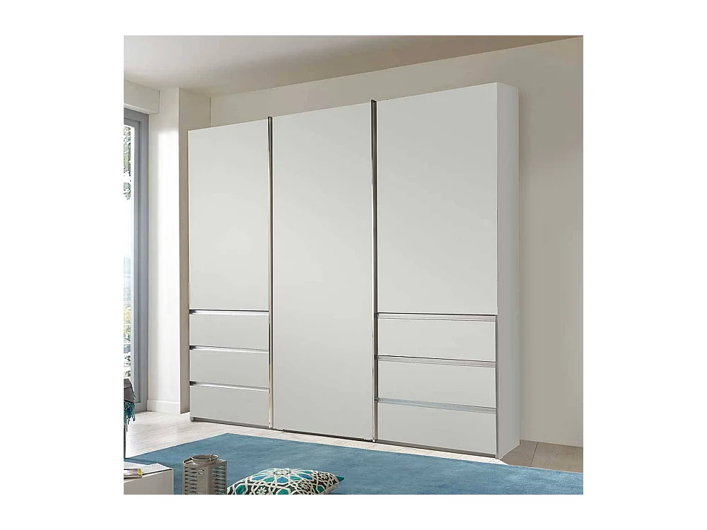 Gleittürenschrank mit sechs Schubladen modernem Design