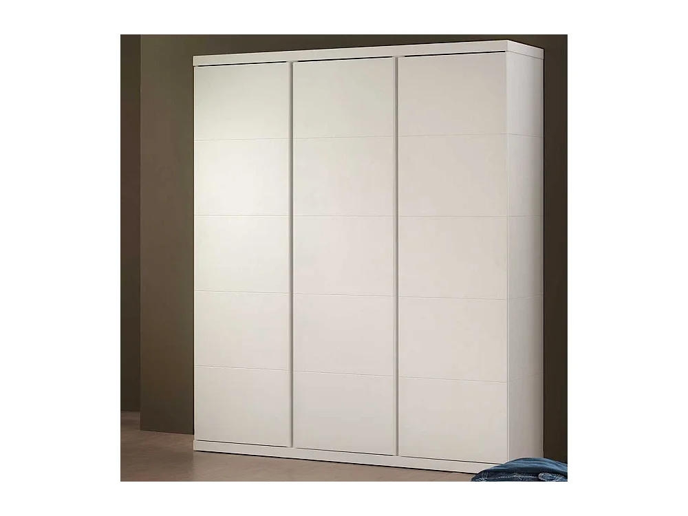 Schlafzimmer-Drehtürenschrank in Weiß Dreitürig