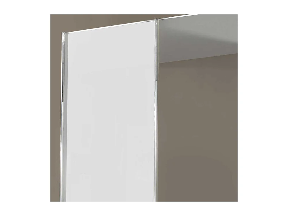 Schwebetüren Kleiderschrank 300 cm breit Weiß Glas