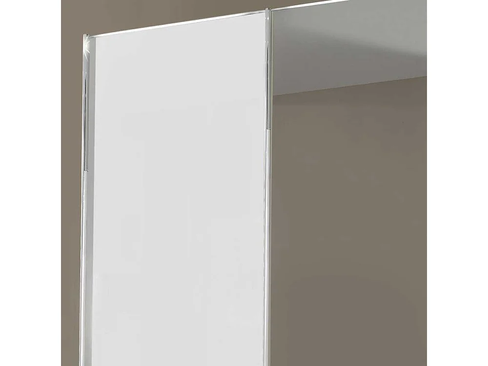 Schwebetüren Kleiderschrank 300 cm breit Weiß Glas