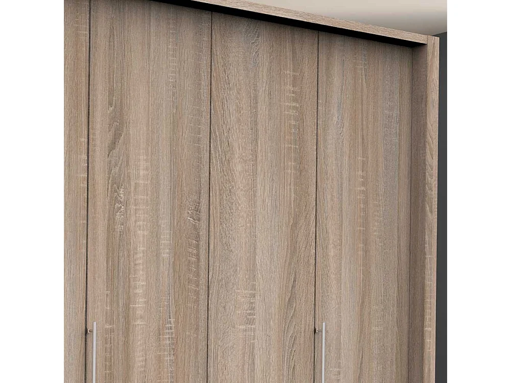 Kombi Schlafzimmerschrank 3 türig mit Schubladen Eiche Sägerau