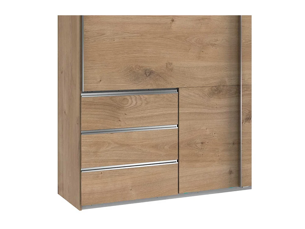 Schiebetürenschrank Holzoptik inklusive Selbsteinzug 200 cm breit