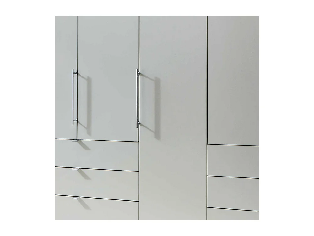 Schlafzimmerschrank mit Falttüren Weiß Eiche Trüffel