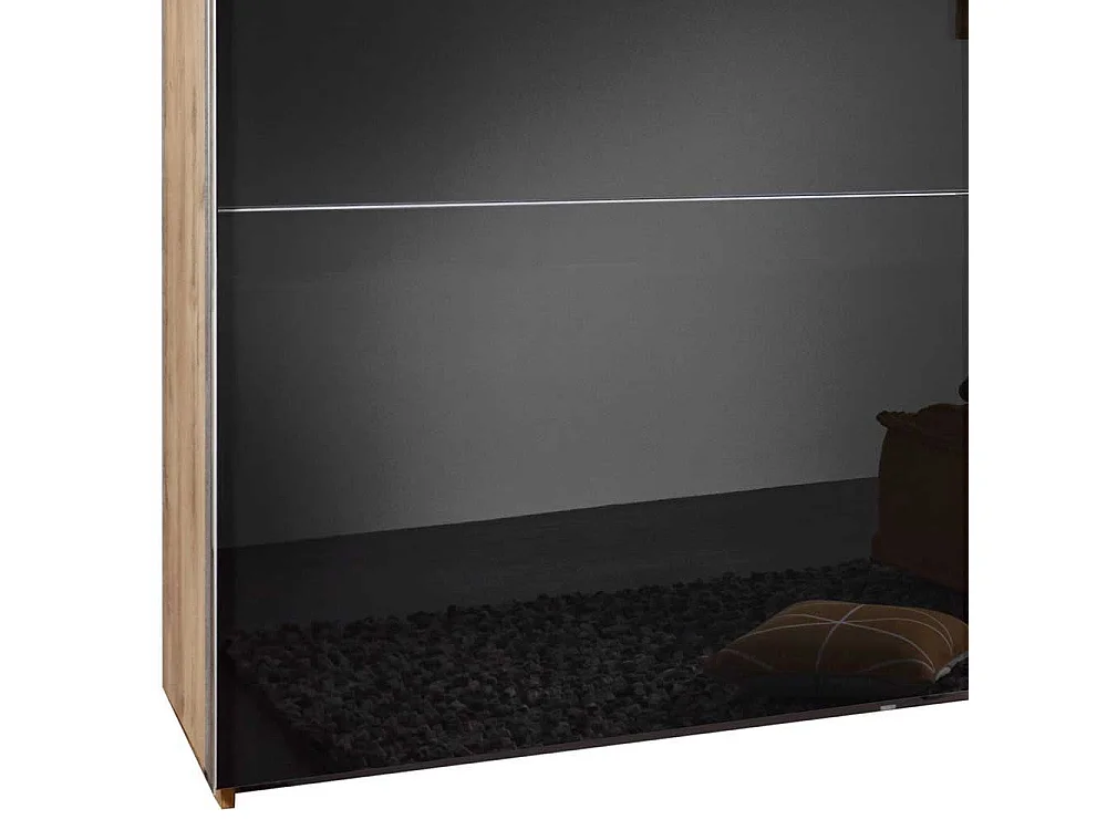 Moderner Schlafzimmerkleiderschrank mit Dreh- und Schiebetüren 300 cm breit