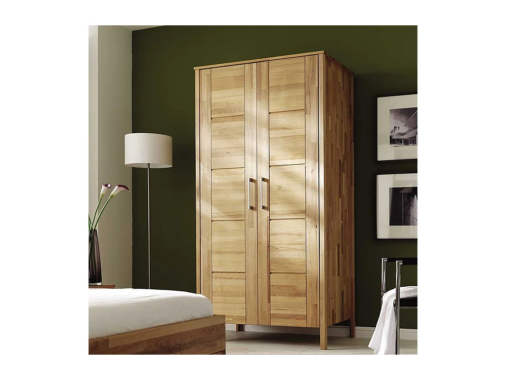 Schlafzimmerschrank in Kernbuchefarben Geölt