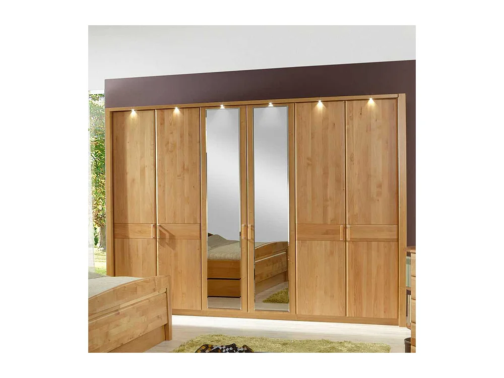Schlafzimmerschrank aus Erle Teilmassiv Groß