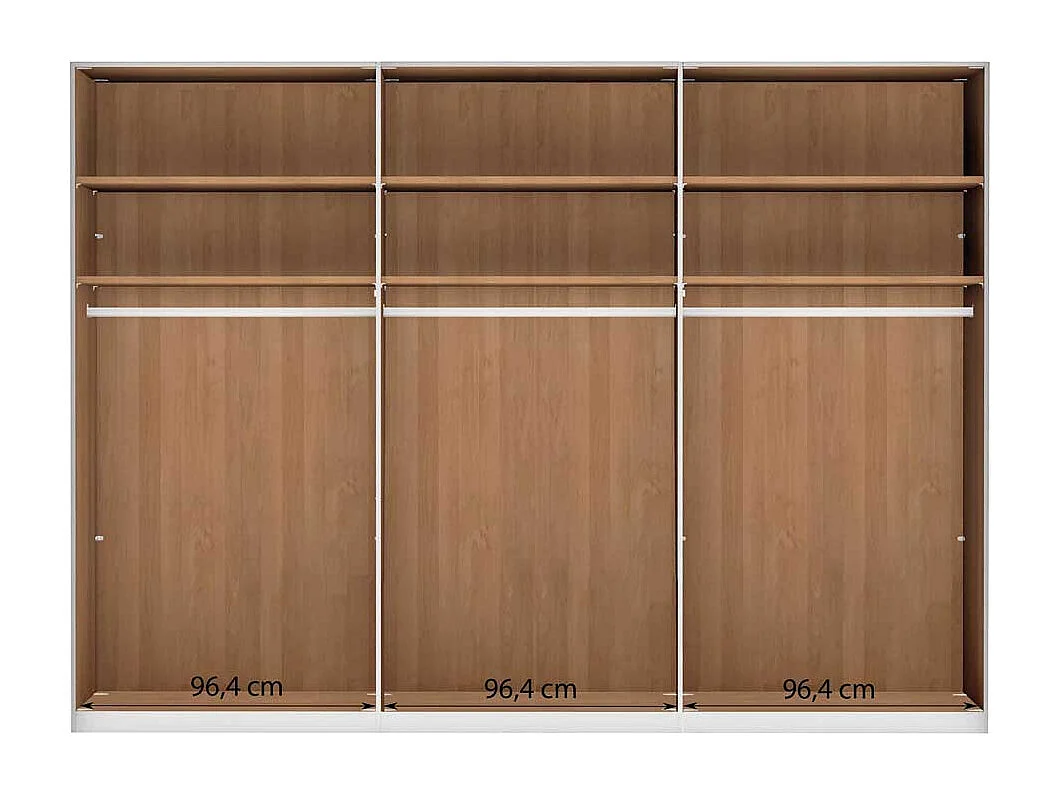 Schlafzimmerschrank aus Erle Teilmassiv Groß