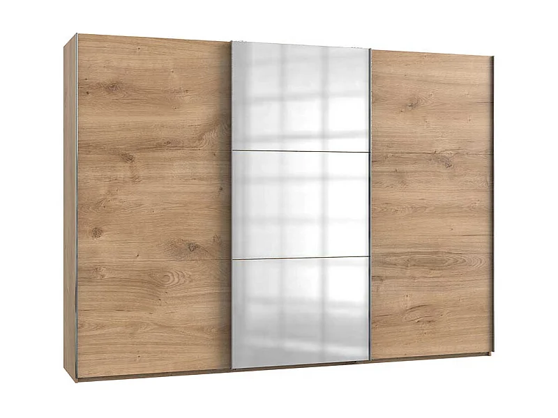 Gleittürenschrank Kleiderschrank mit Spiegel 300 cm breit