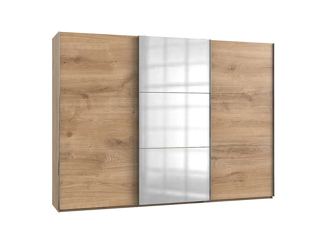 Gleittürenschrank Kleiderschrank mit Spiegel 300 cm breit