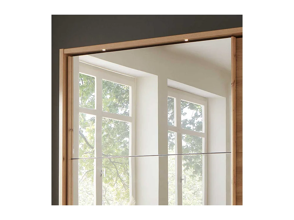 Schwebetürenkleiderschrank in Eiche Bianco Made in Germany