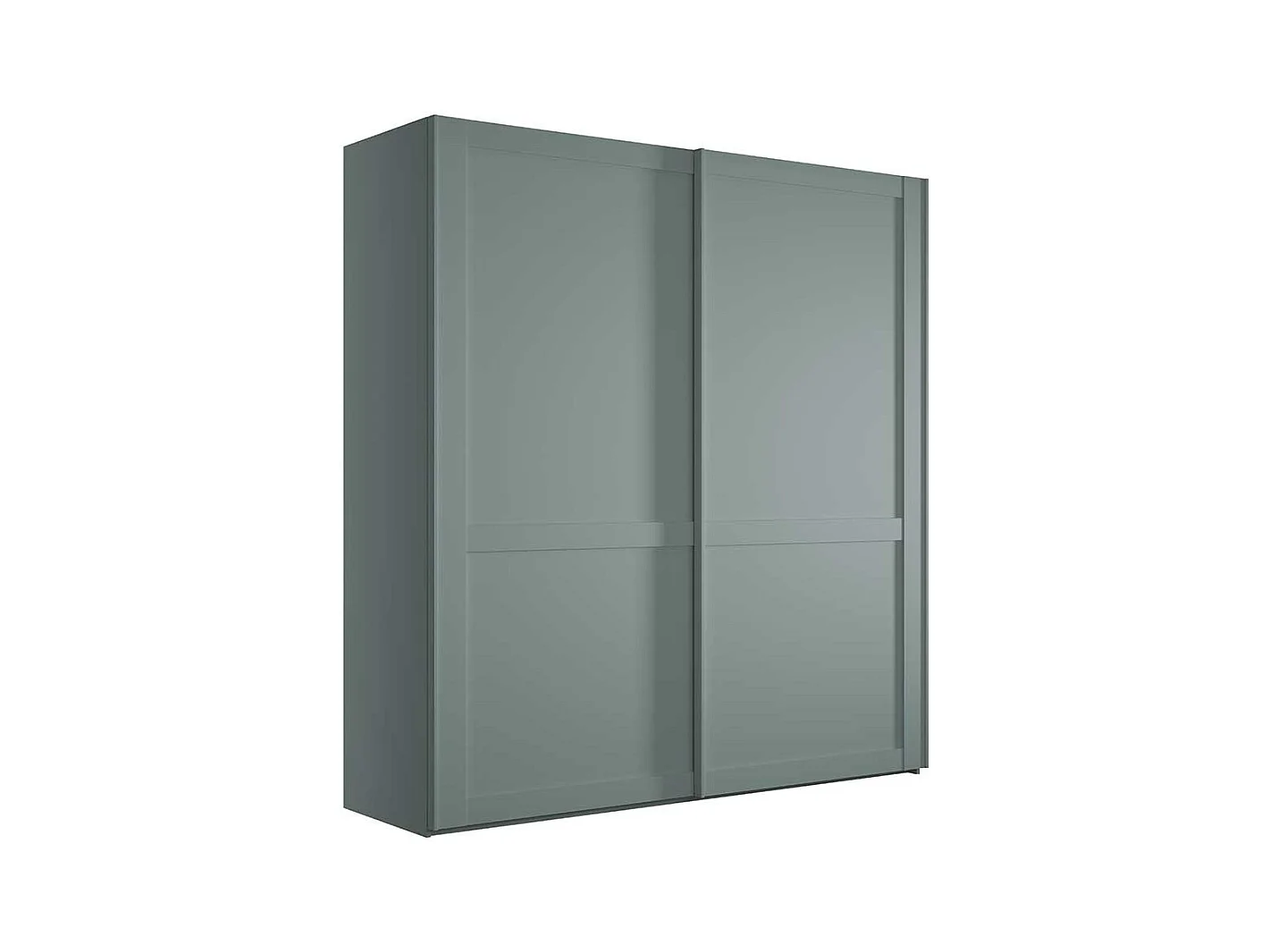 Schiebetürenschrank graugruen im Landhausstil Made in Germany