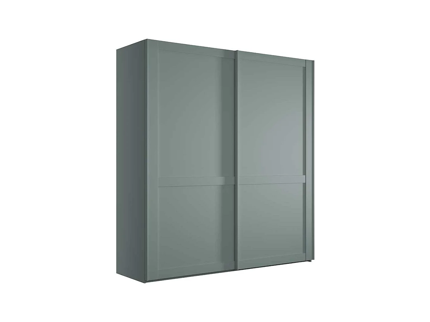 Schiebetürenschrank graugruen im Landhausstil Made in Germany