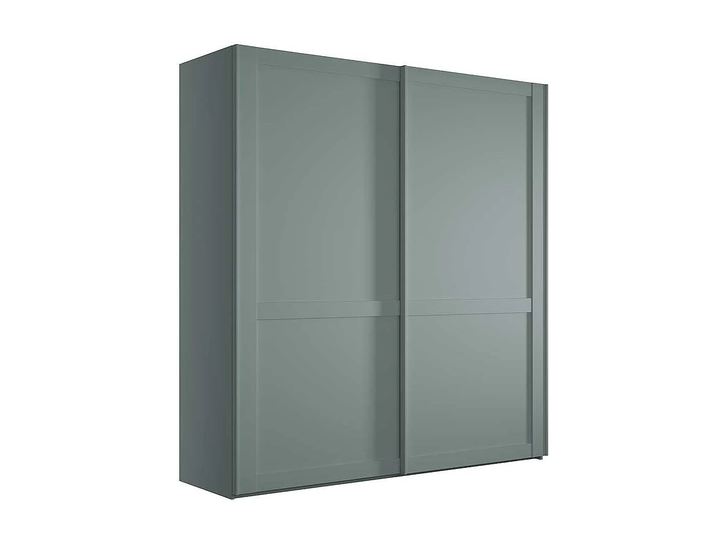 Schiebetürenschrank graugruen im Landhausstil Made in Germany