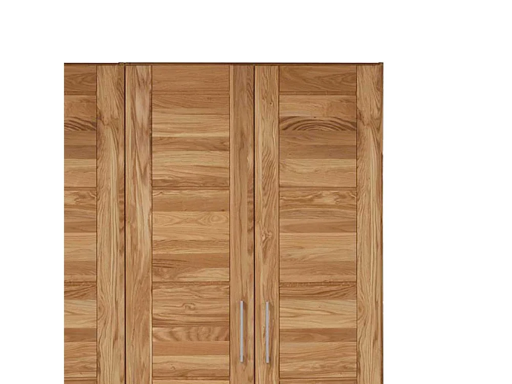 Schlafzimmer Kleiderschrank aus Wildeiche Massivholz 4 türig