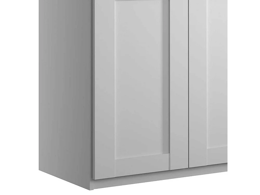 Kleiderschrank weiss 5türig mit drei Schubladen Made in Germany