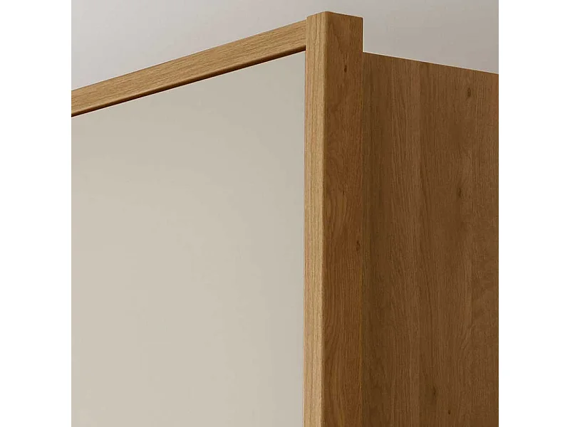 Drehtüren Kleiderschrank in Beige Glas beschichtet 6-türig